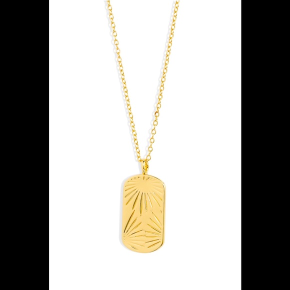 Gorjana Jewelry - Gorjana Azul Stamped Dog Tag Necklace